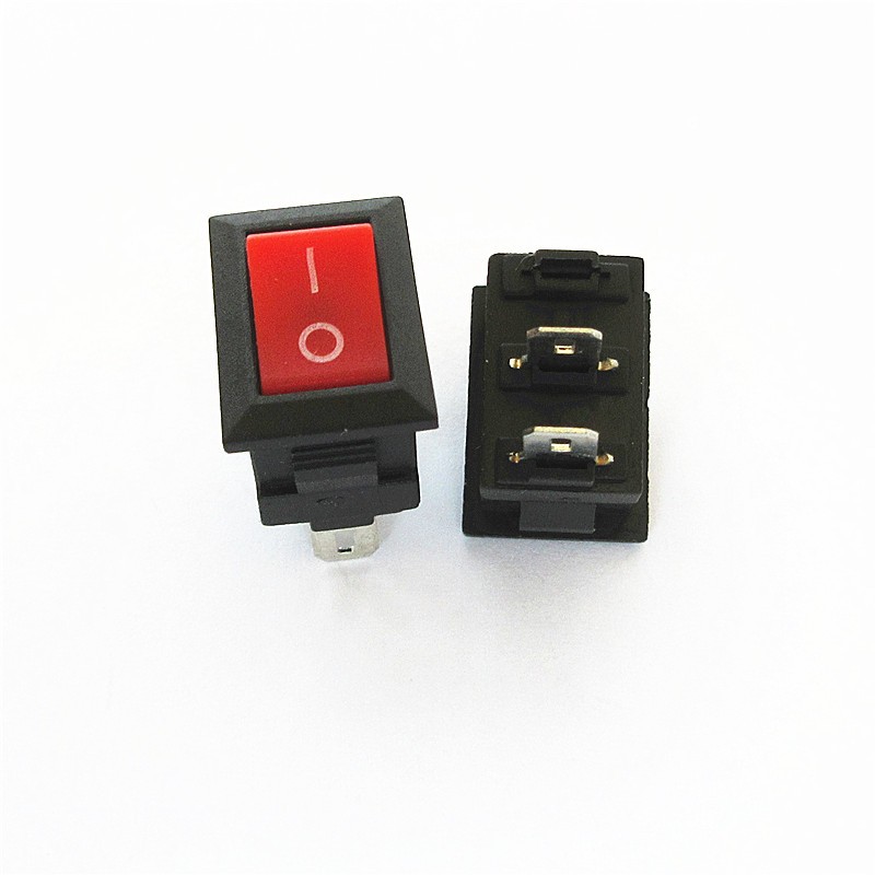 KCD11船型開關(guān)2/三檔兩/3腳彎針15*21mm電源翹板小船形開關(guān)3A250V