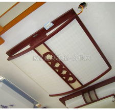 【寶豐吸頂燈_書房\起居室吸頂燈_8009/中_方形_古典傳統風格_白底帶圖案玻璃】_價格報價_實拍圖片_參數-好住網